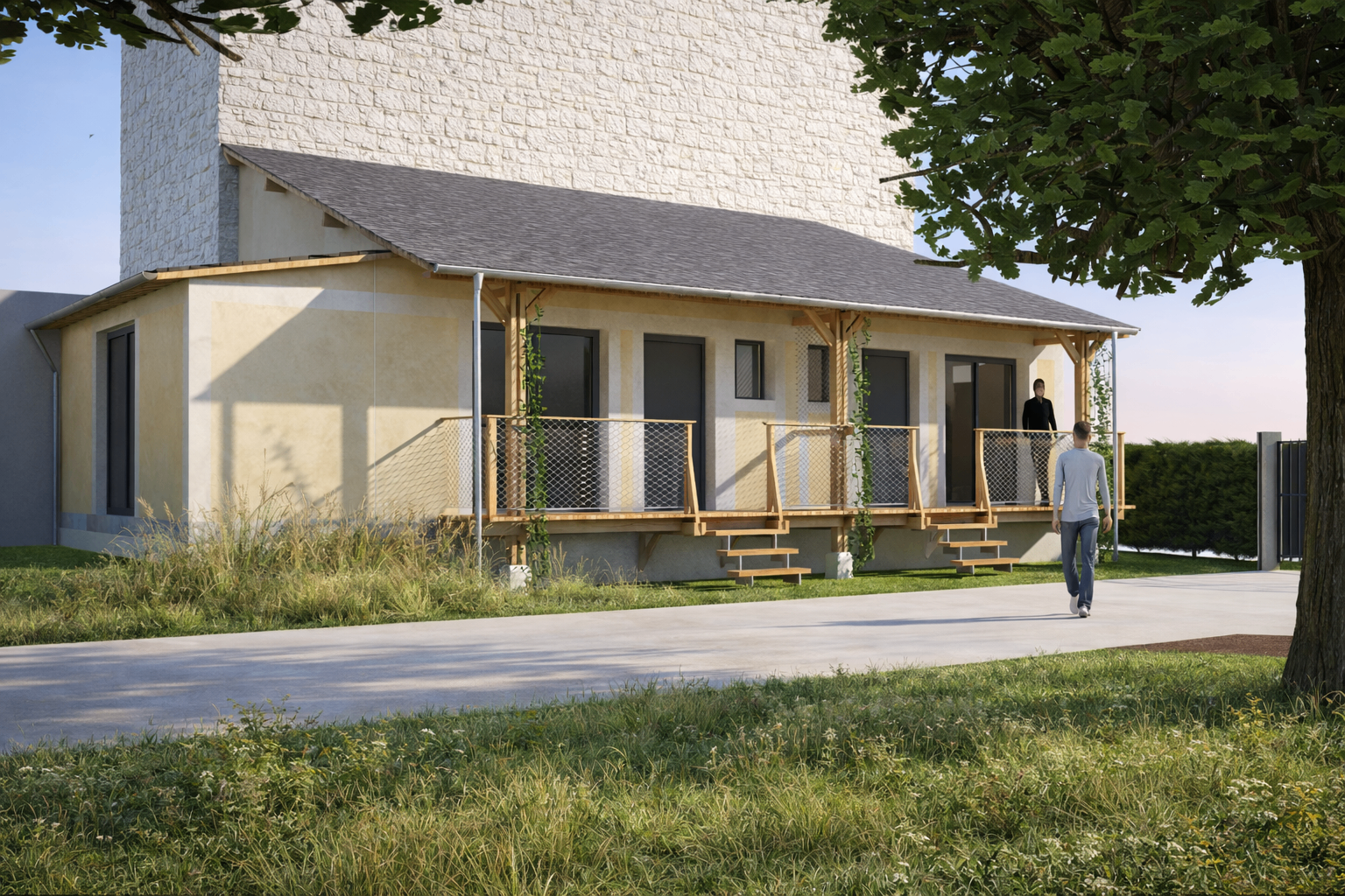 Gîte O. — Réhabilitation d'une annexe en gîte — Giverny